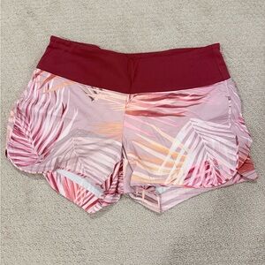 GAP Maternity Women's Pink and Red Athletic Shorts